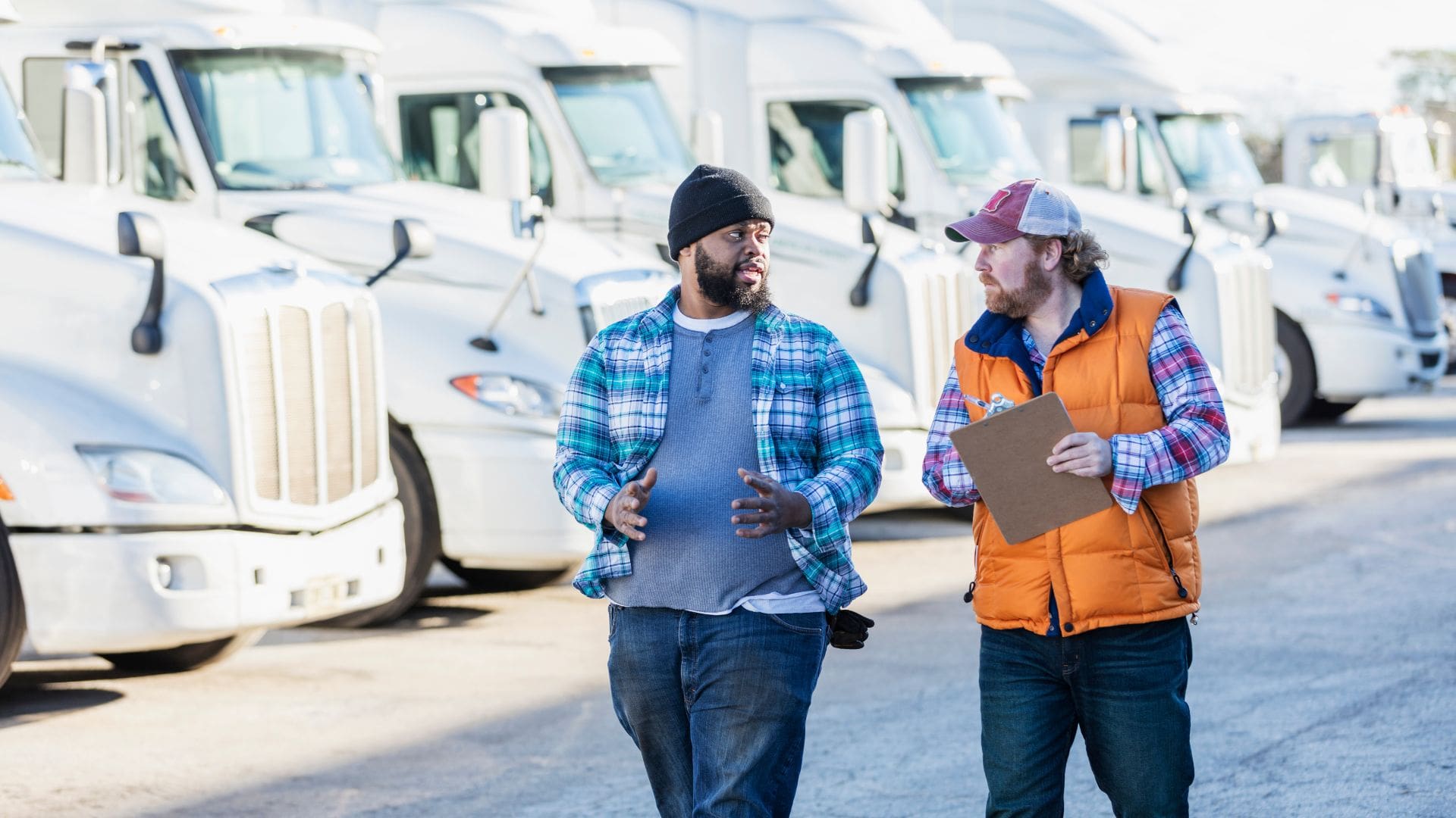 fleet managers on site