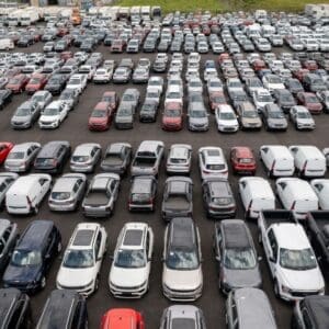 a fleet of leased cars