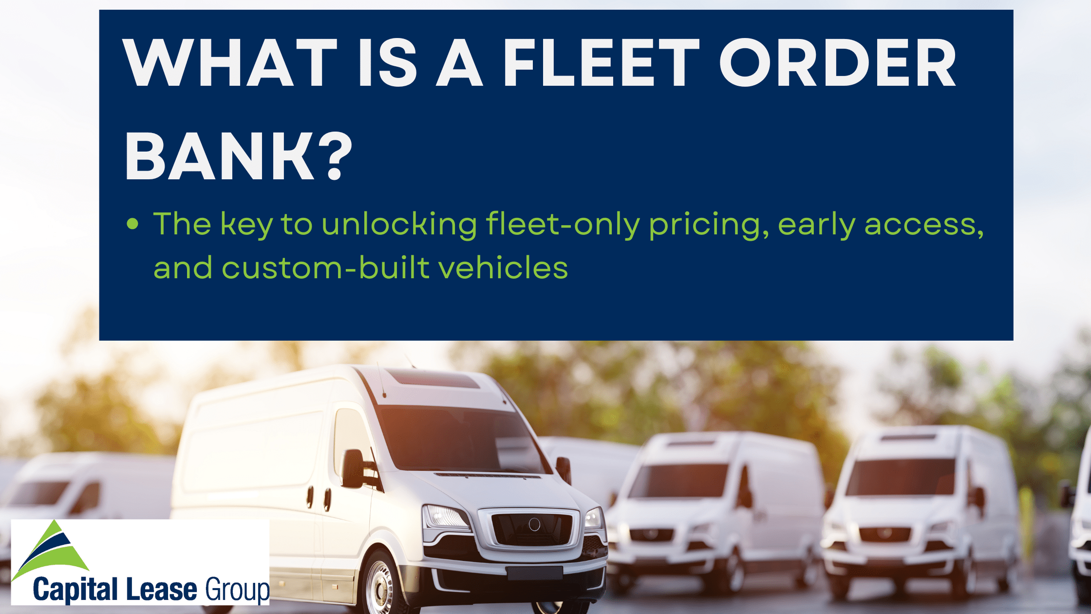 What is a fleet order bank?